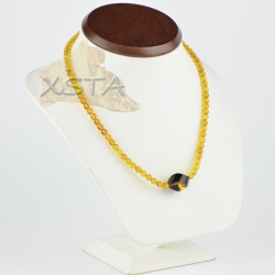 Baltic Amber faceted beads necklaces